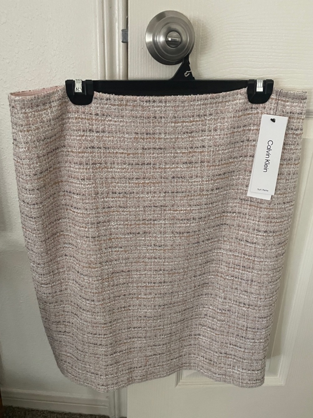 💗 Calvin Klein Blush Tweed Suit Skirt 💗